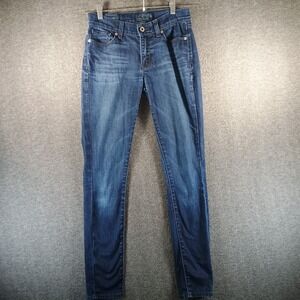 Lucky Brand‎ Brooke Skinny Jeans Womens 2/29 Dark Wash Logo Patch